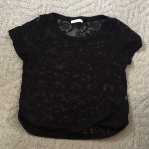 See by Chloe lace black shirt